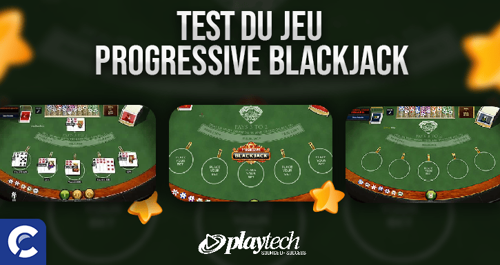 test du jeu progressive blackjack